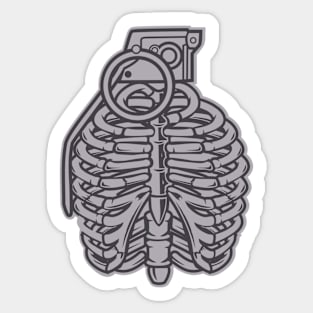 Grenade Ribcage Sticker